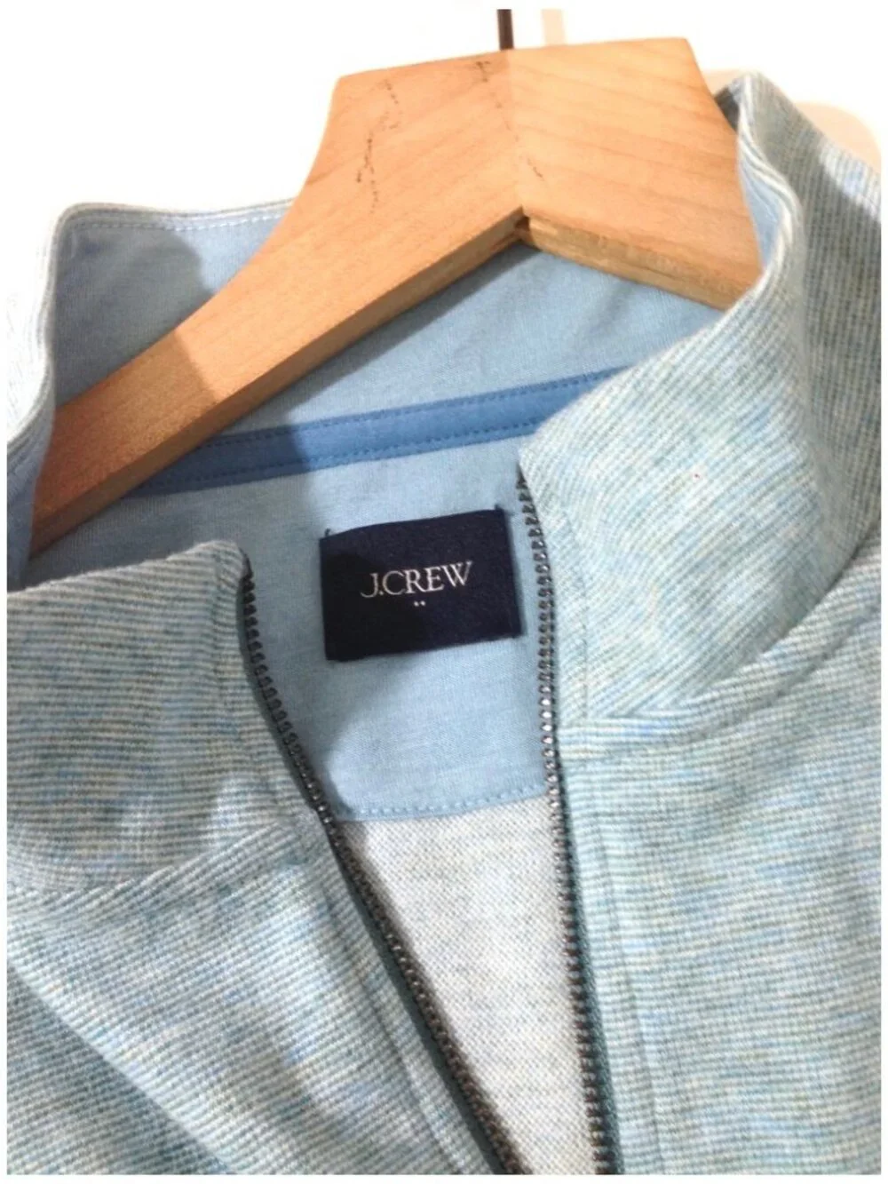 J.Crew Men’s Soft-knit, Half-zip Pullover Fall 26 Sample in Vintage Teal-Med-NWT